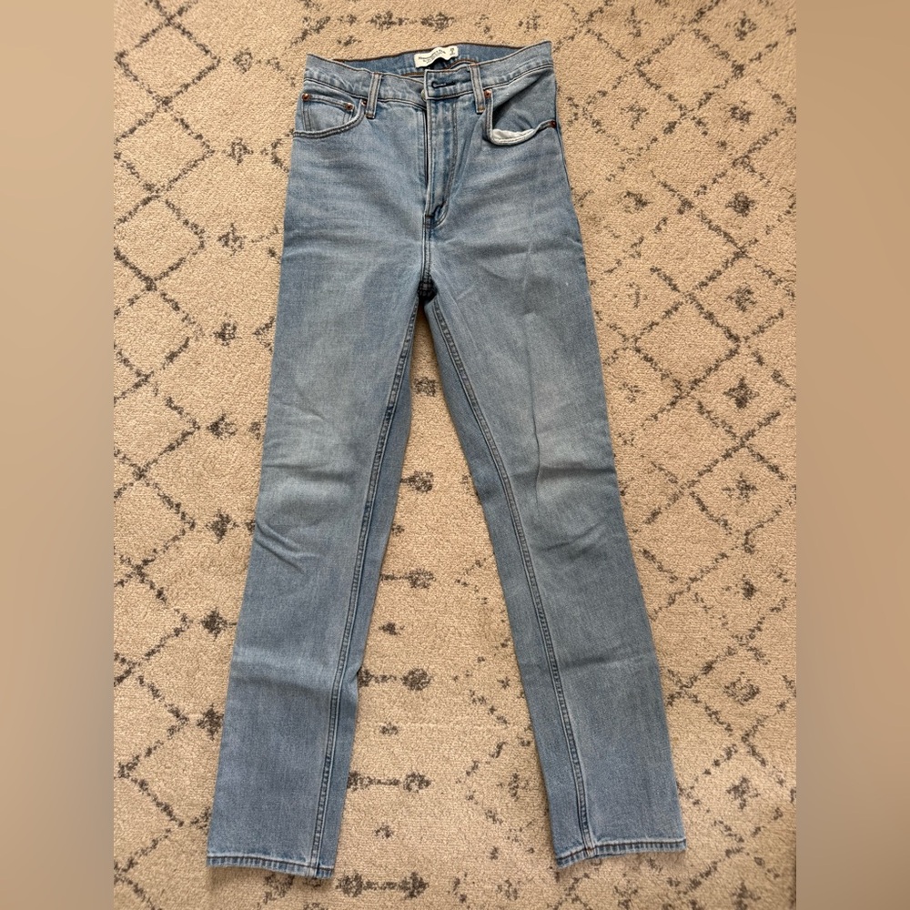 Abercrombie & Fitch Light Blue Straight Leg Jeans